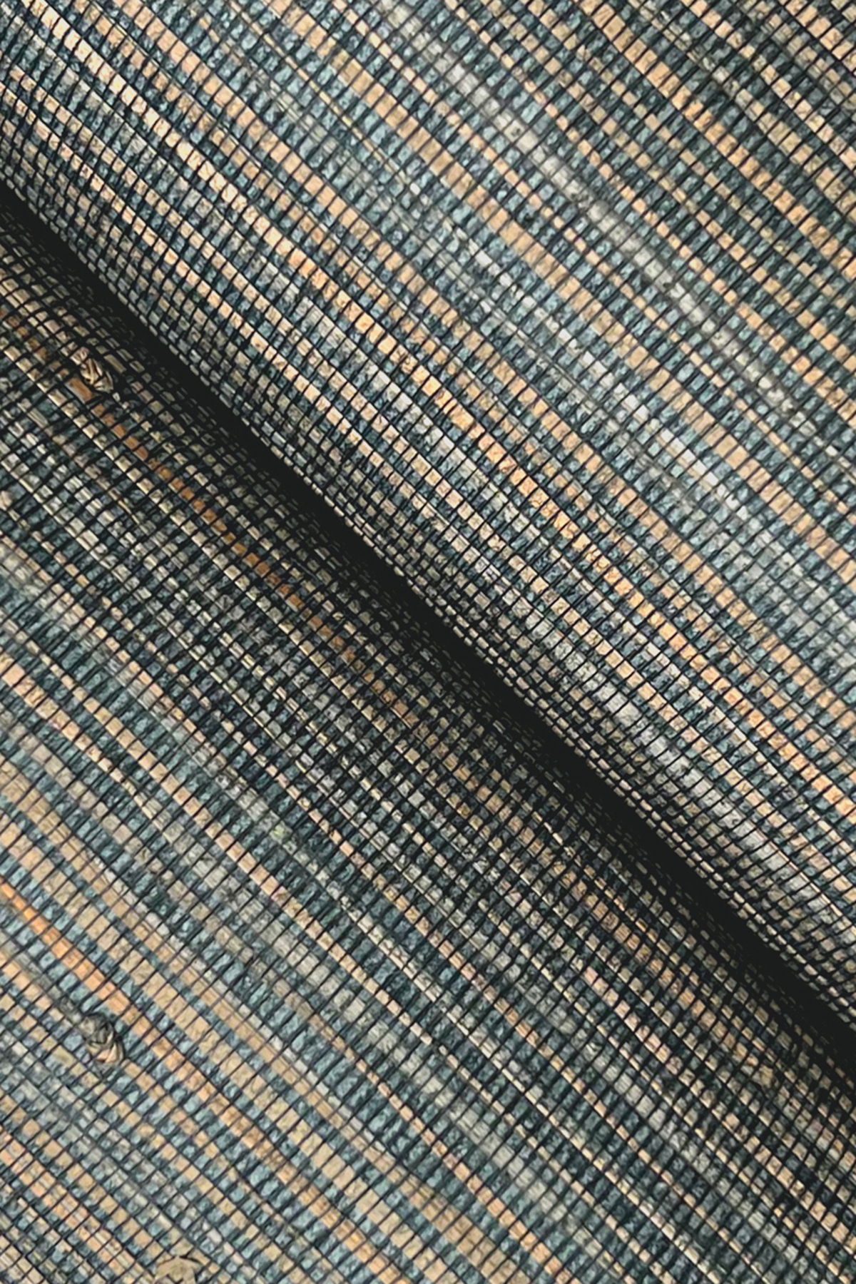 Knotted Grass Dark Teal Wallpaper large image 