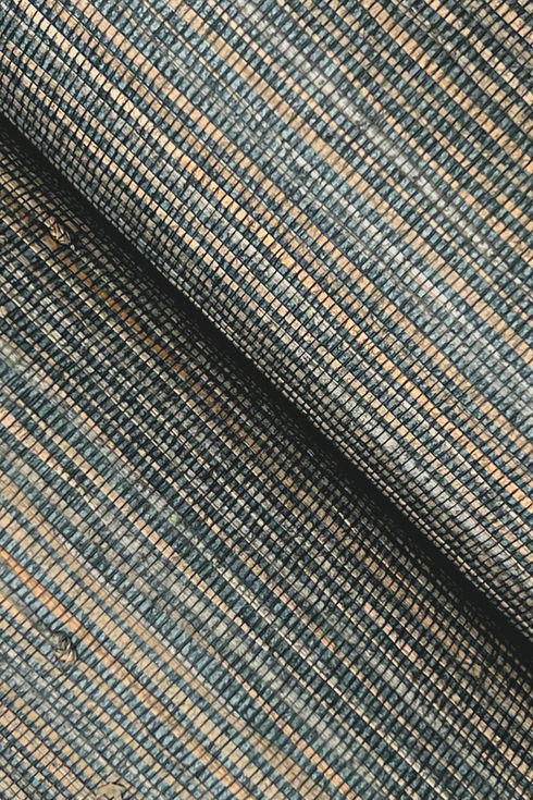 Knotted Grass Dark Teal Wallpaper