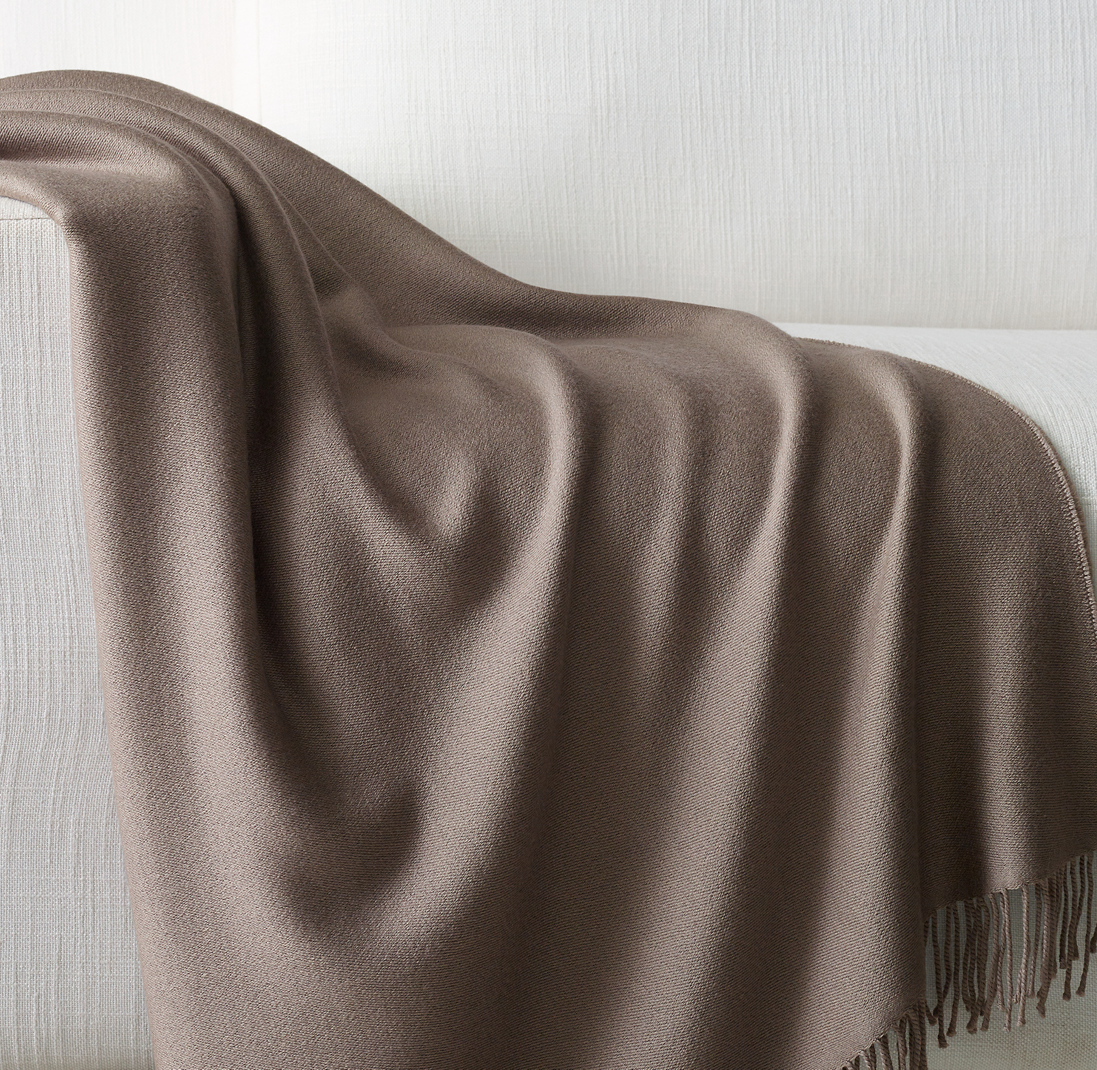 Online Designer Bedroom Italian Siena Lamb's Wool, Silk & Cashmere Throw