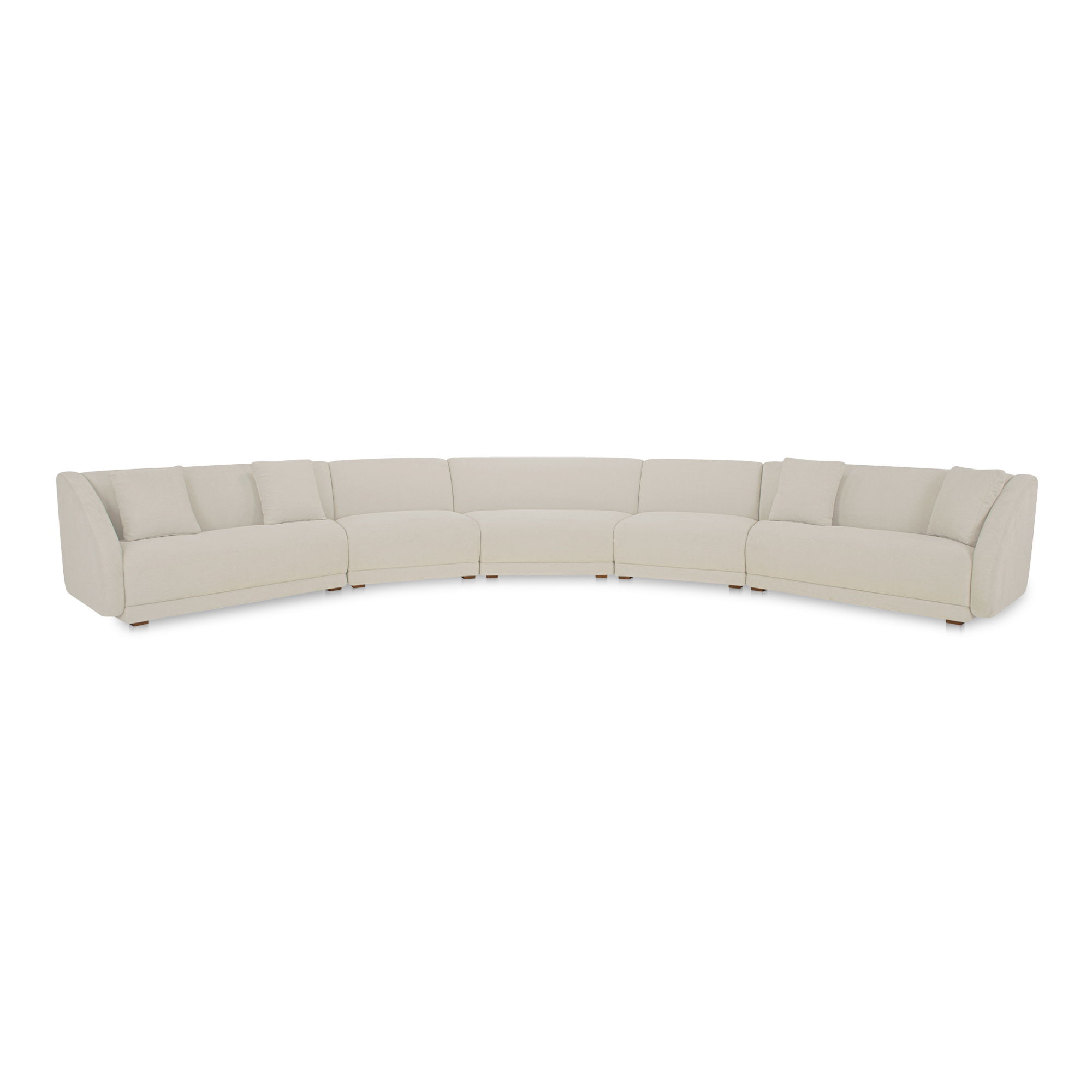 Fraser 5 Piece Modular Sectional White large image 