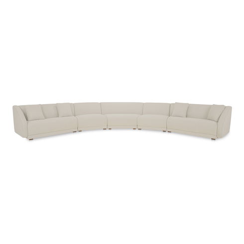 Fraser 5 Piece Modular Sectional White