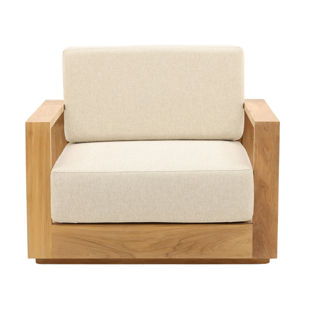 Darlene Outdoor Sofa Chair Sand, Accent Chair by Dovetail, 39.37" width x 32" height x 33.5" depth View 2