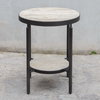 Dauntless Travertine Side Table, Side & End Table by Uttermost, 19" width x 24" height x 19" depth thumbnail 4