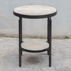 Dauntless Travertine Side Table thumbnail 3
