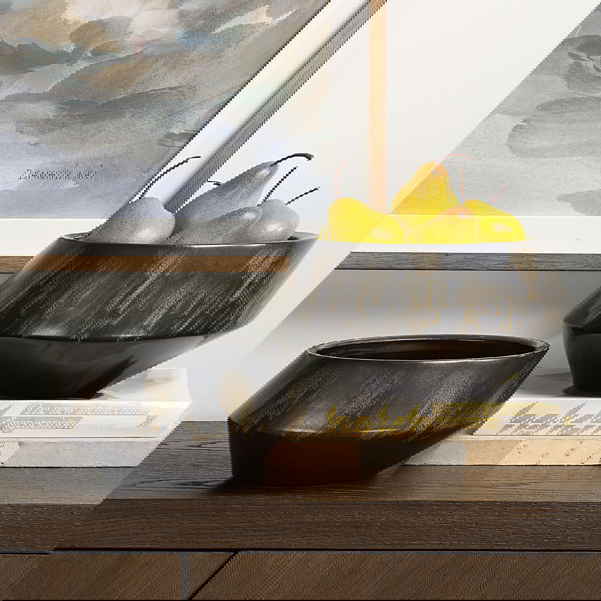 Bronze Duo Vases Set/2, Decorative by Uttermost, 11" width x 5.5" height x 11" depth View 2