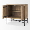 Cairo  2 Door Wood and Metal Cabinet, Cabinets & Chest by Mercana, 36" length x 19.5" width x 36" height thumbnail 8