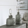 Storm Art Glass Bottles Set/2, Vase by Uttermost, 6.25" width x 17.5" height x 6.25" depth thumbnail 4