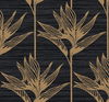 Bird of Paradise Black & Gold Wallpaper, by York Wall, 27' length x 2'3" width x 0.02" depth thumbnail 1