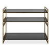 Stacked Up Gray Glass Console Table, by Uttermost, 40.25" width x 32.5" height x 16" depth thumbnail 1