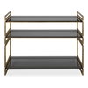Stacked Up Gray Glass Console Table, by Uttermost, 40.25" width x 32.5" height x 16" depth thumbnail 1