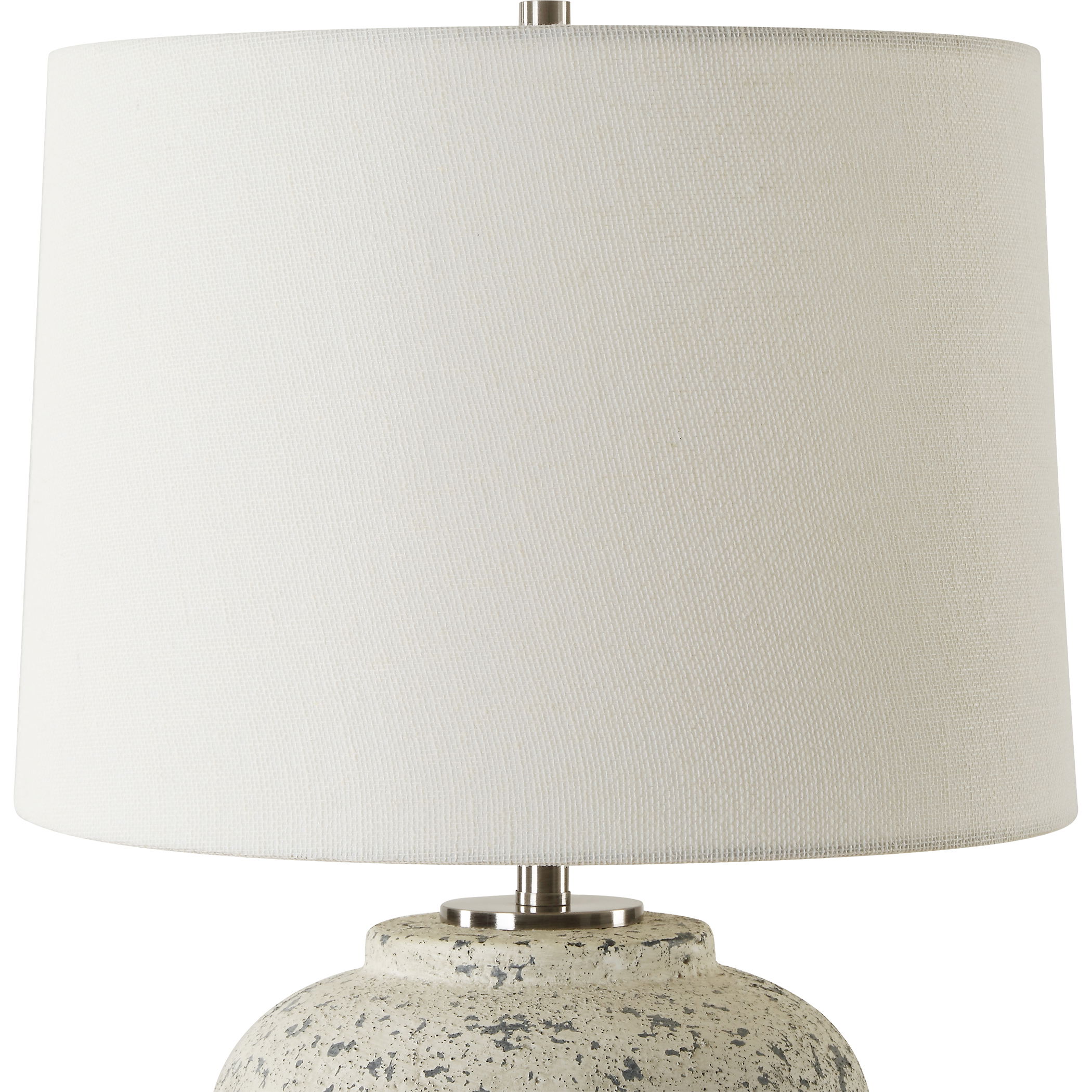 Rupture Aged Ivory Table Lamp large image 