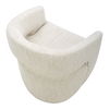 Barrow Rolling Dining Chair White Mist, by Moe's Home, 25.5" width x 32.25" height x 25.5" depth thumbnail 5