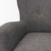 Dunstan Accent Chair Upholstered Gray Twill Fabric and Medium Brown Wood Feet thumbnail 8