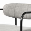Parker Gray Fabric Seat Black Metal Counter Stool thumbnail 7