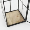 Gamfield  Large Black Metal and Glass Lantern, Lighting by Mercana, 6.1" length x 6.1" width x 16.73" height thumbnail 11
