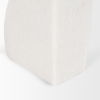Stept White Marble Bookends with rough carving (set of 2), by Mercana, 4.5" length x 2.5" width x 5.5" height thumbnail 9
