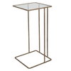 Cadmus Gold Accent Table, Side & End Table by Uttermost, 12" width x 24" height x 12" depth thumbnail 1