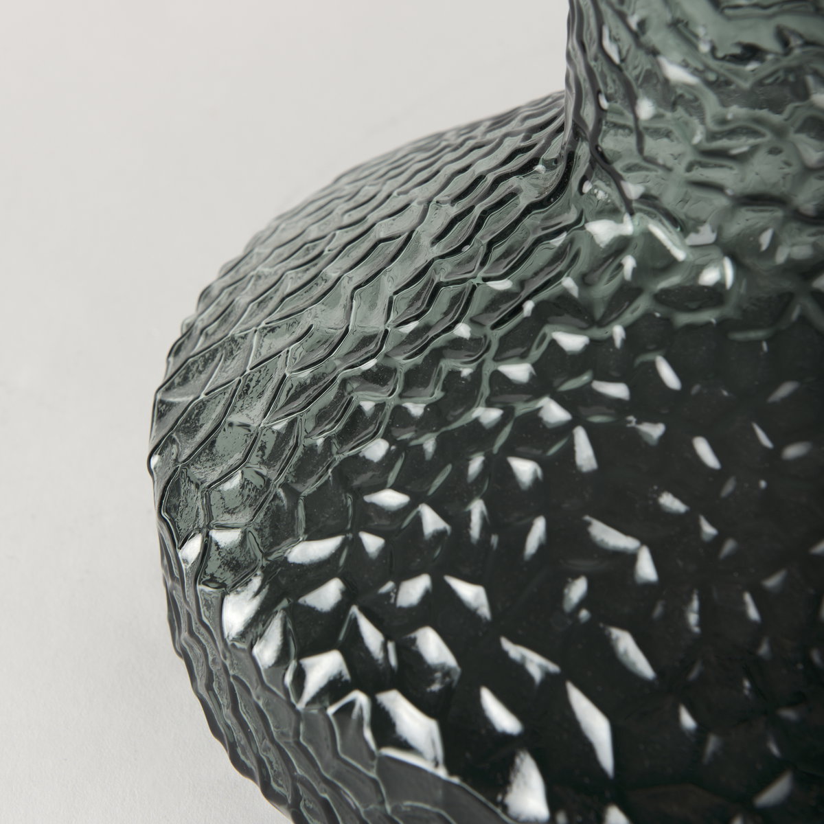 Jolene 11.8' Green Waterglass Glass Vase, by Mercana, 9.84" length x 9.84" width x 11.81" height View 8