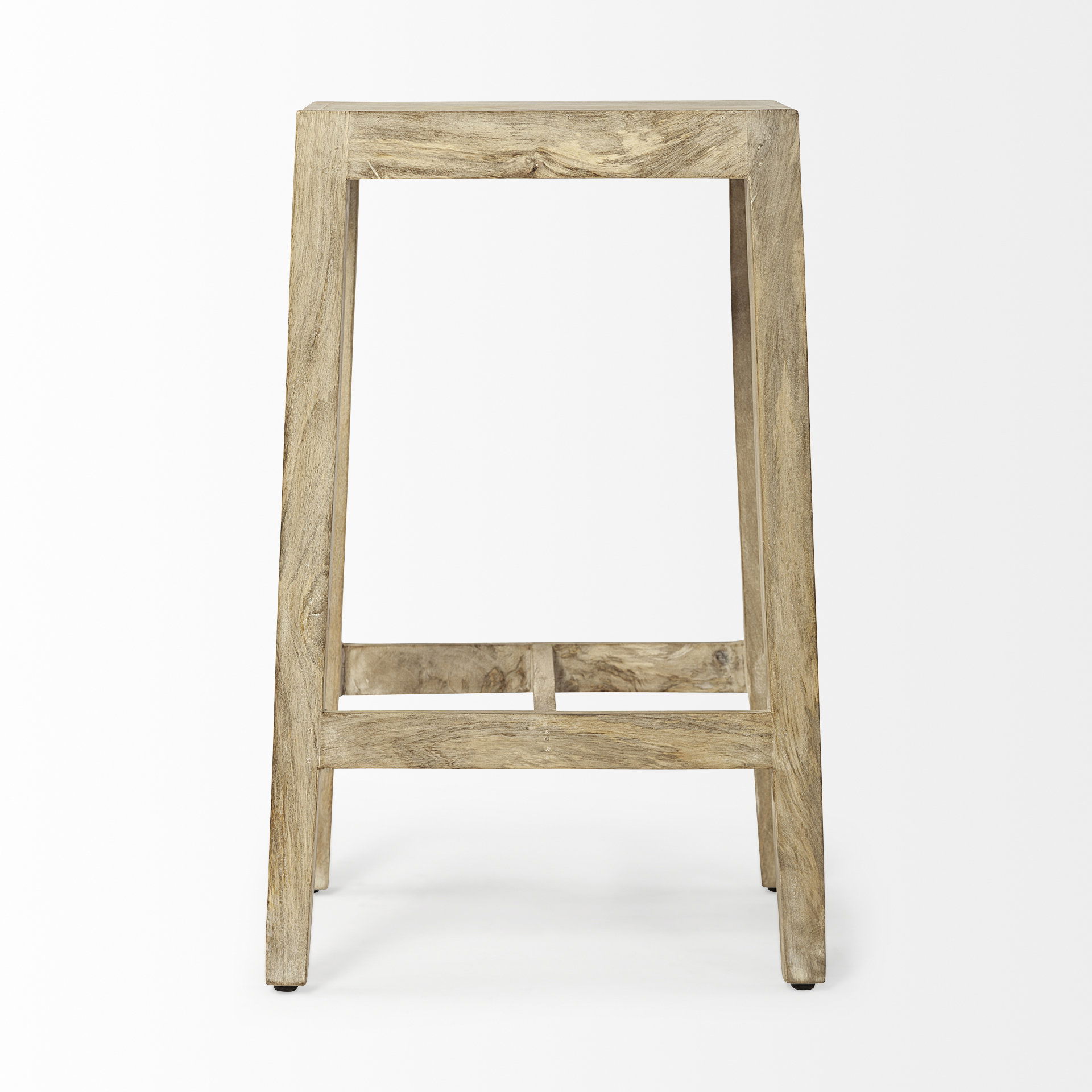 Colony 25' Seat Height Brown Wood Seat & Frame Stool, Counter & Bar Stool by Mercana, 16" length x 13" width x 25" height View 6