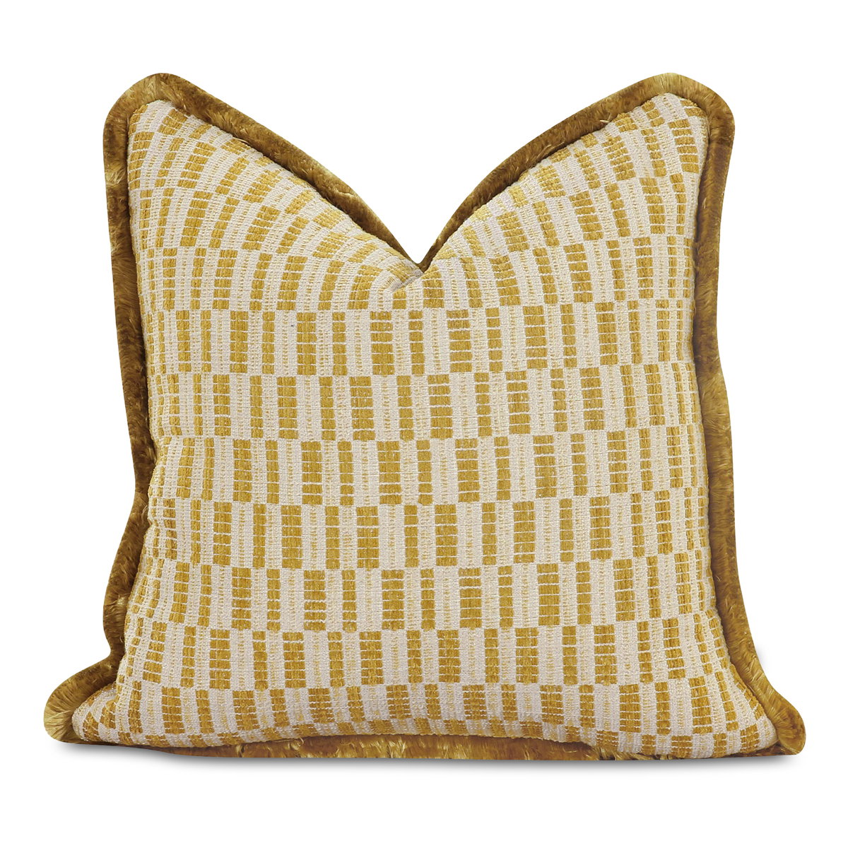 Leone Cushion Chartreuse, Decorative Pillow by Moe's Home, 20" width x 4" height x 20" depth View 2