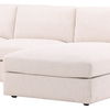 Bryce Chaise Sectional Cream, Sectional Sofa by Dovetail, 115" width x 34.68" height x 74.5" depth thumbnail 5