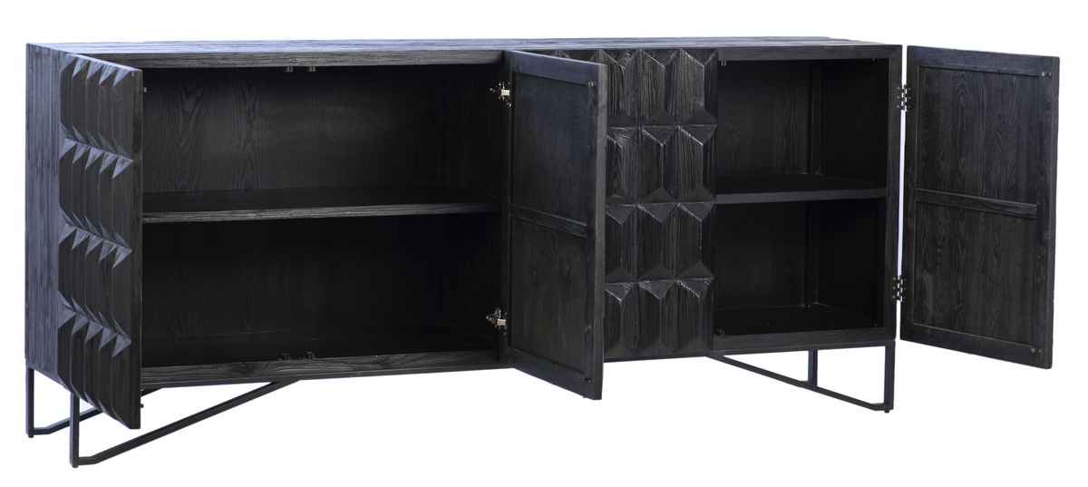 Montoya Sideboard, Sideboards & Buffet by Dovetail, 84" width x 36.5" height x 19" depth View 2