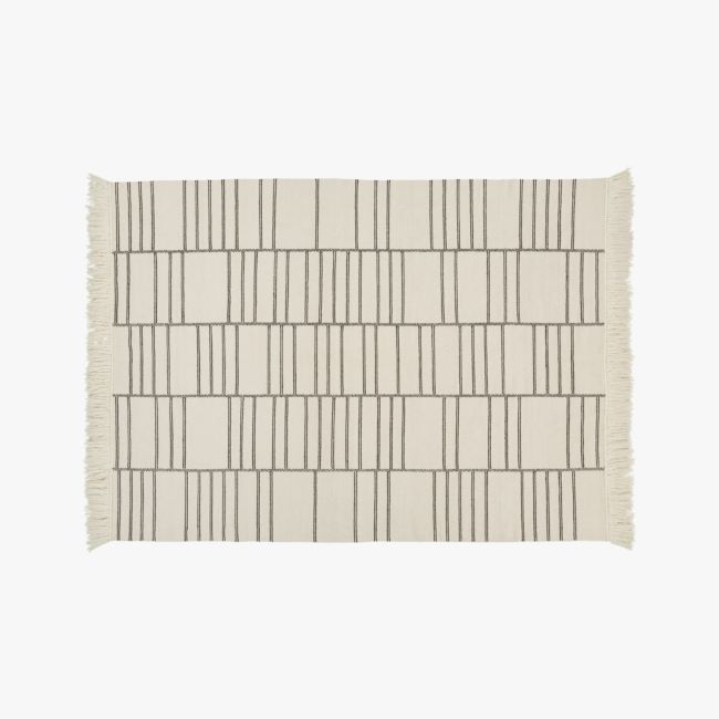 Online Designer Living Room Eaton Ivory Geometric Rug 9'x12'