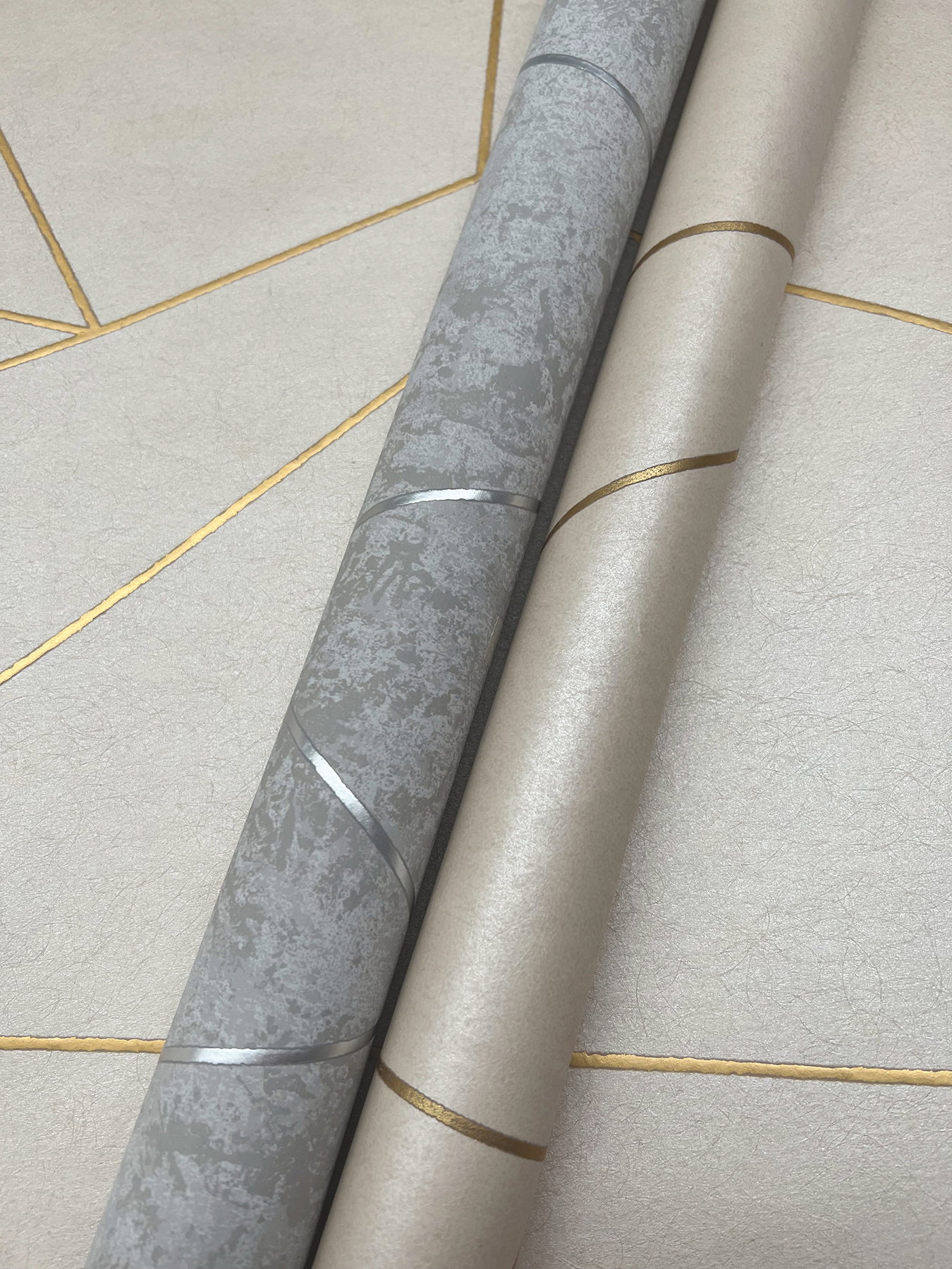 Nazca Almond & Gold Wallpaper, by York Wall, 32'9.6" length x 1'8.8" width x 0.02" depth View 5