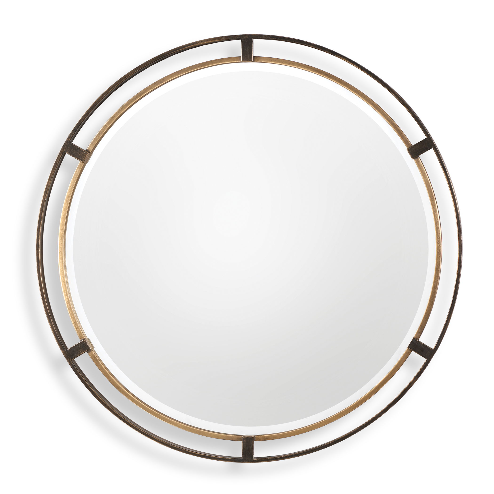 Carrizo Bronze Round Mirror large image 