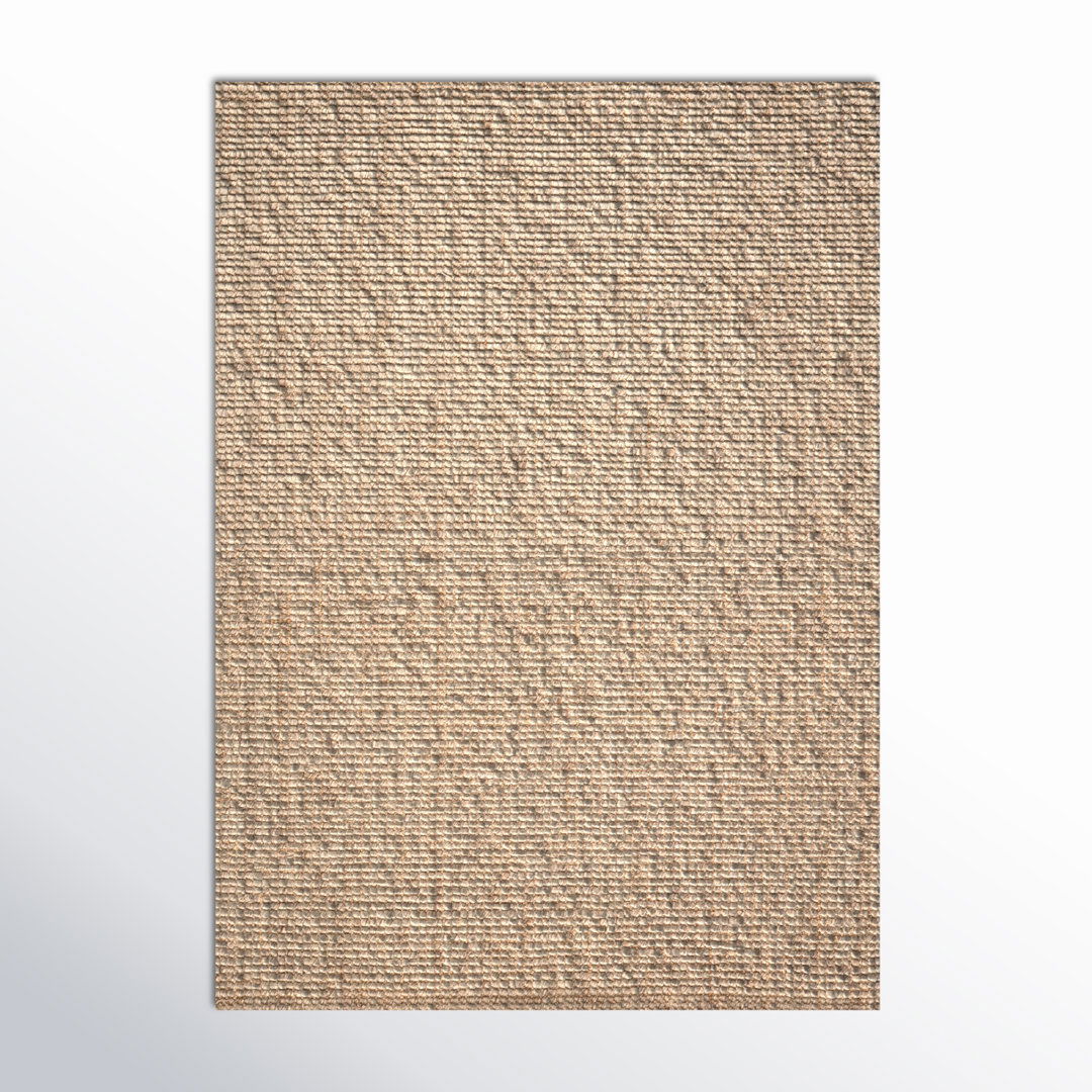 Oceana Natural Solid Light Gray/ Tan Area Rug large image 