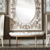 Leggett Tufted White Bench thumbnail 4