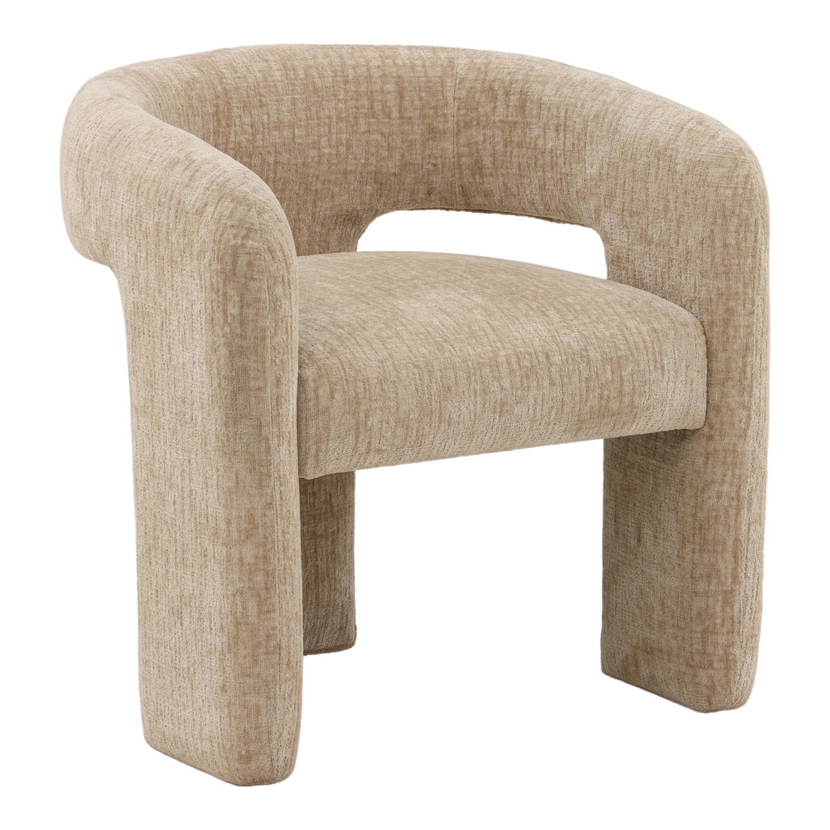 Quinley Dining Chair Sand, by Dovetail, 27.75" width x 28.25" height x 23.75" depth View 1