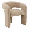 Quinley Dining Chair Sand, by Dovetail, 27.75" width x 28.25" height x 23.75" depth thumbnail 1