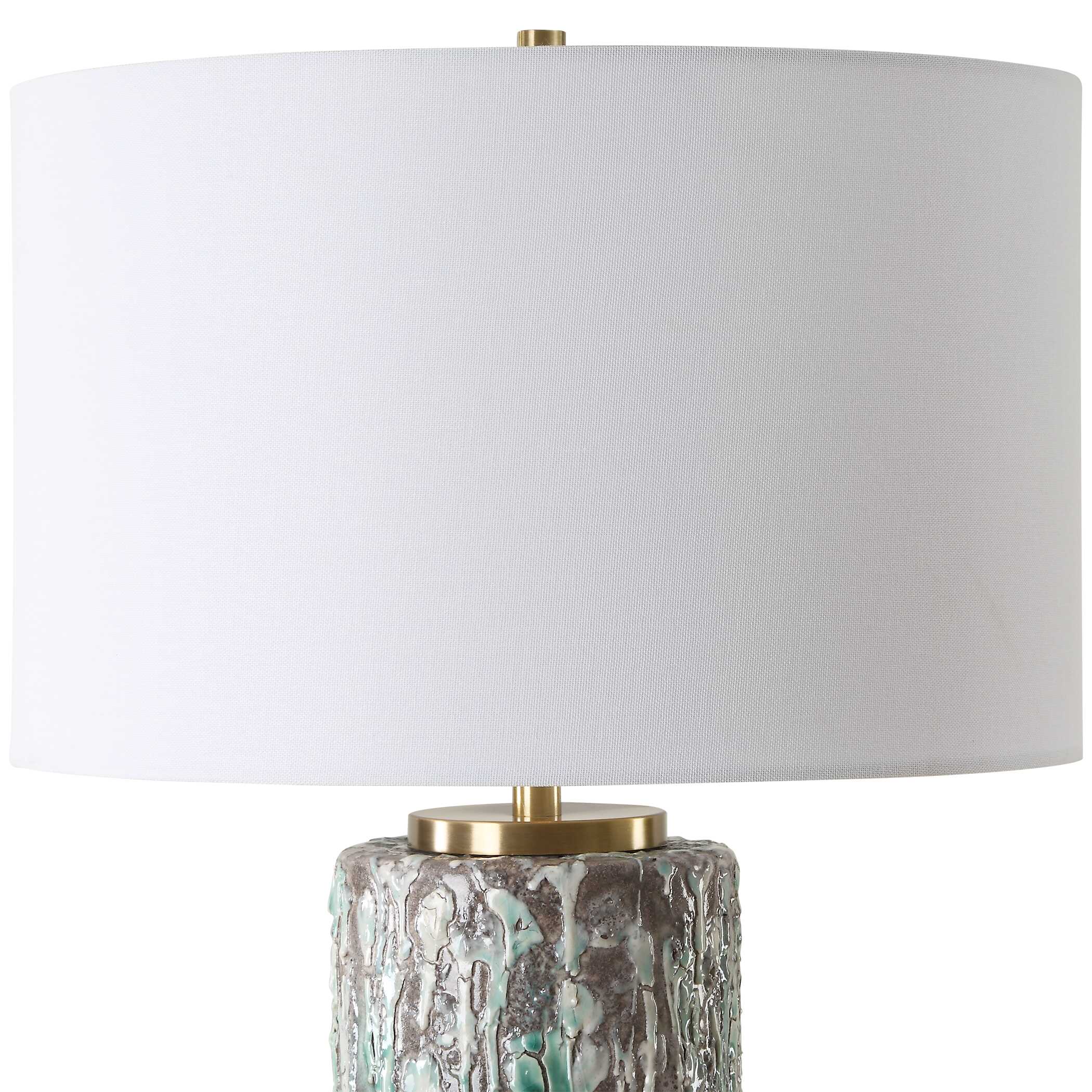 Meltdown Ivory Teal Table Lamp Meltdown Ivory Teal Table Lamp large image