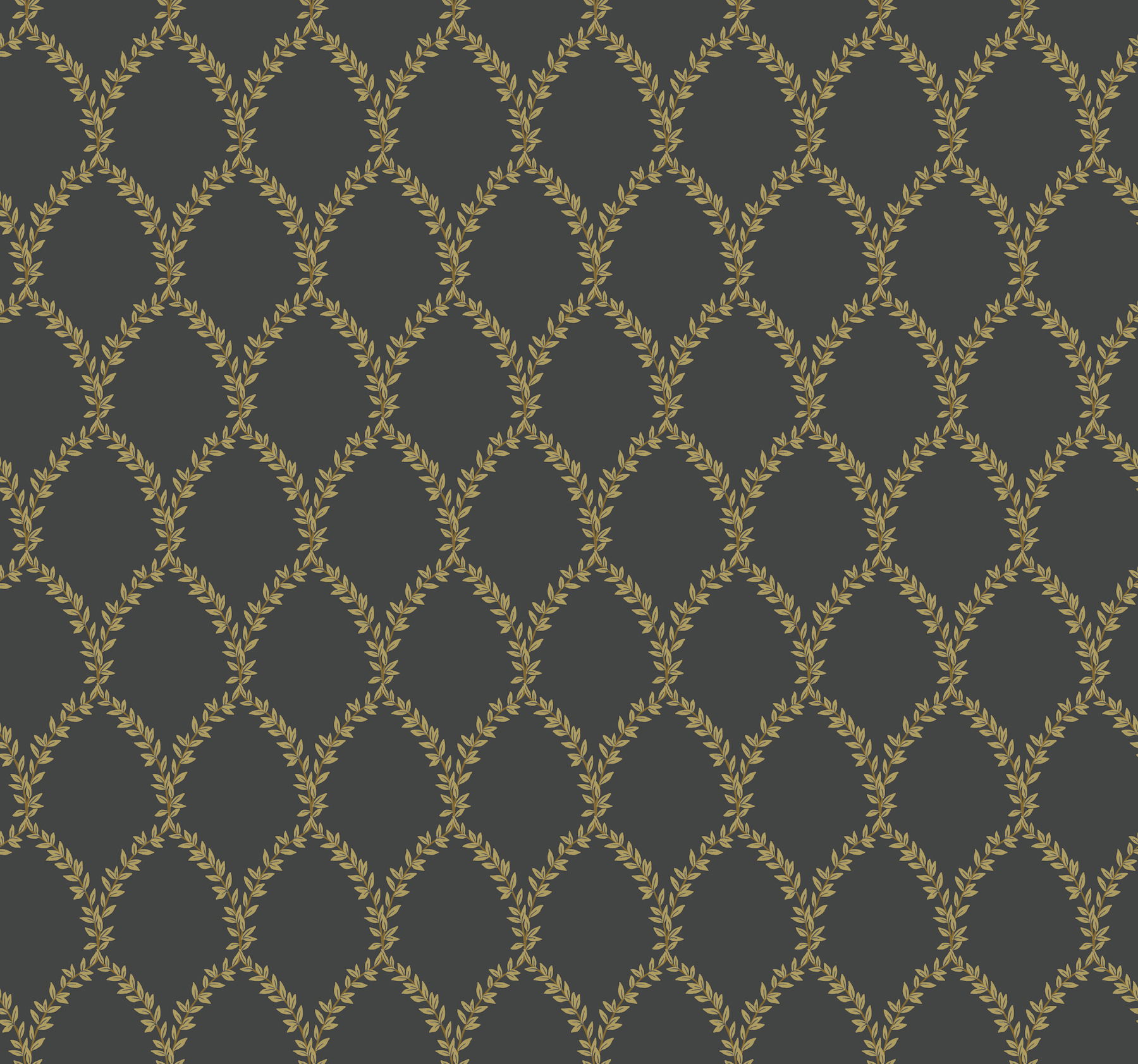 Laurel Gold & Black Wallpaper large image 