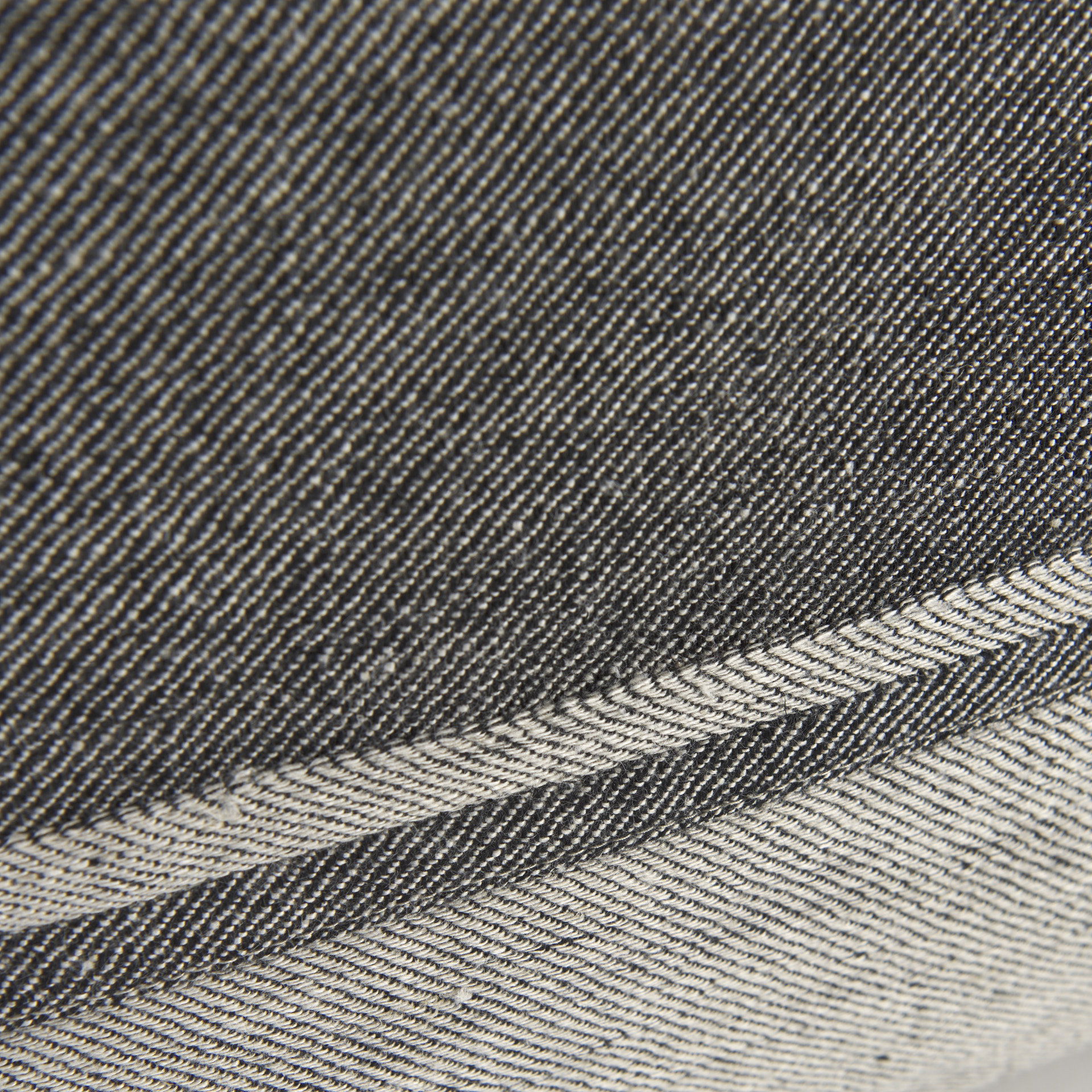 Zadie 20L x 20W Light Gray and Dark Gray Fabric Color Blocked Decorative Pillow Cover, by Mercana, 20" length x 20" width x 0.2" height View 11