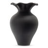 Ruffle 12 Inch Decorative Vessel Black thumbnail 1