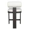 Bolster Back White Outdoor Counter Stool, Outdoor Stool by Uttermost, 1'8" width x 3'2.5" height x 2'2.25" depth thumbnail 8