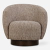 Dunes Fabric Swivel Chair, Accent Chair by Uttermost, 33" width x 32" height x 30" depth thumbnail 1