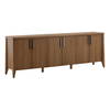 Atley Sideboard Brown, Sideboards & Buffet by Dovetail, 95.5" width x 34.2" height x 19.25" depth thumbnail 1