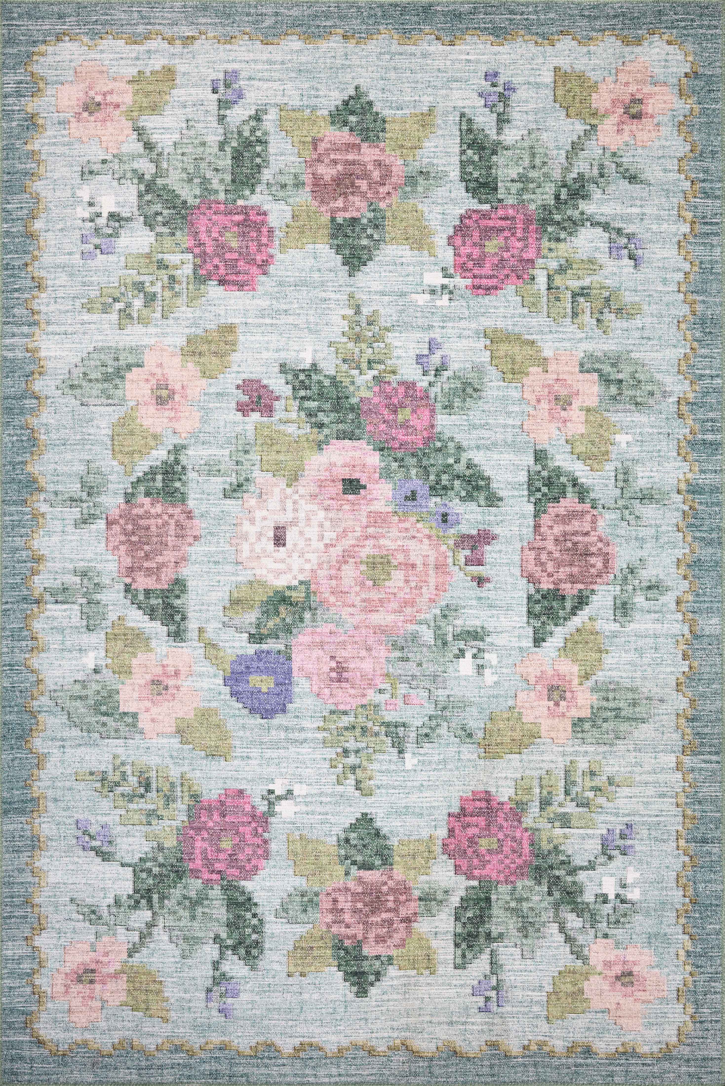 Rifle Paper Co. x Loloi Rosa Rug large image 