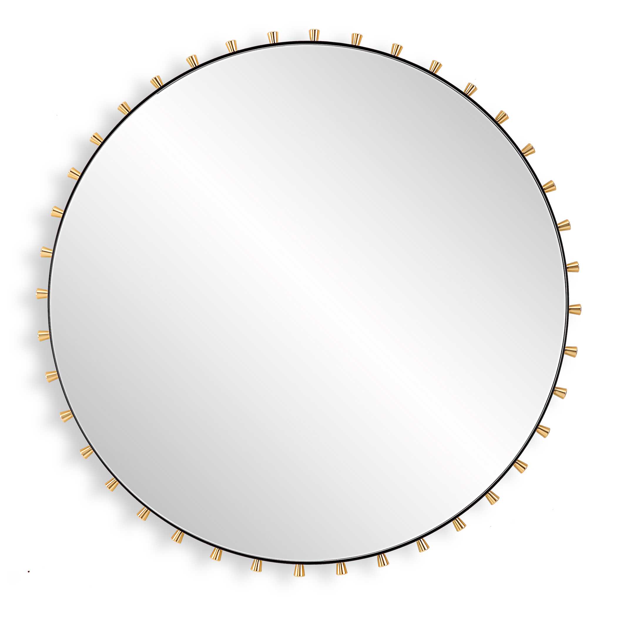 Cosmopolitan Round Mirror, by Uttermost, 37.37" width x 37.37" height x 1.75" depth View 1