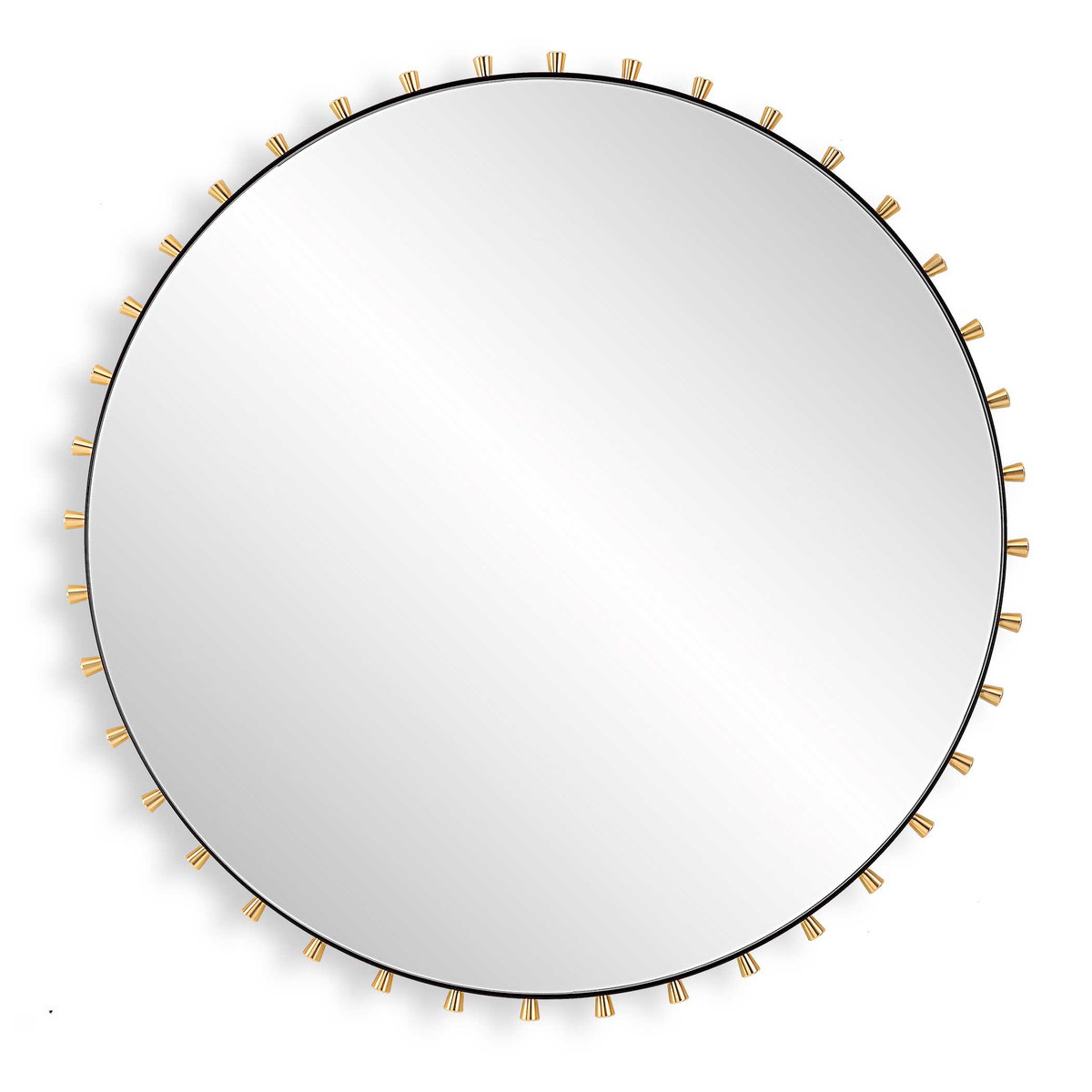 Cosmopolitan Round Mirror, by Uttermost, 37.37" width x 37.37" height x 1.75" depth View 1
