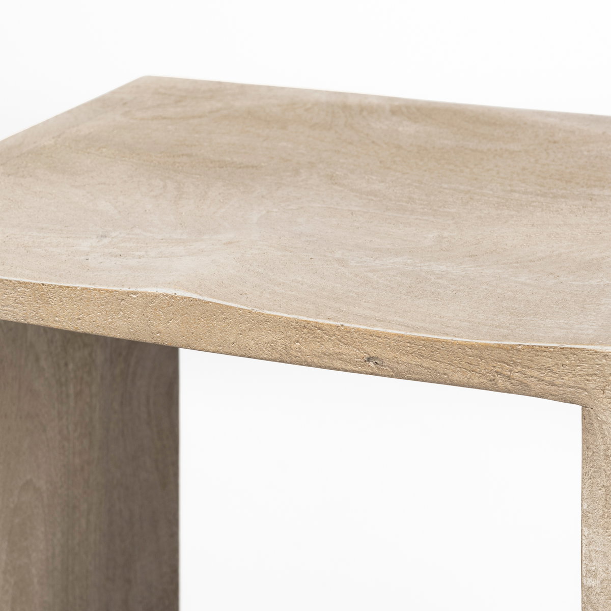 Aida Backless 26in Seat Counter Stool | Light Gray, Counter & Bar Stool by Mercana, 18.5" length x 14" width x 26" height View 10
