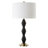 Threefold Black Stone Table Lamp thumbnail 4