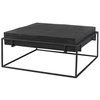 Telone Modern Black Coffee Table, by Uttermost, 35" width x 16" height x 35" depth thumbnail 5