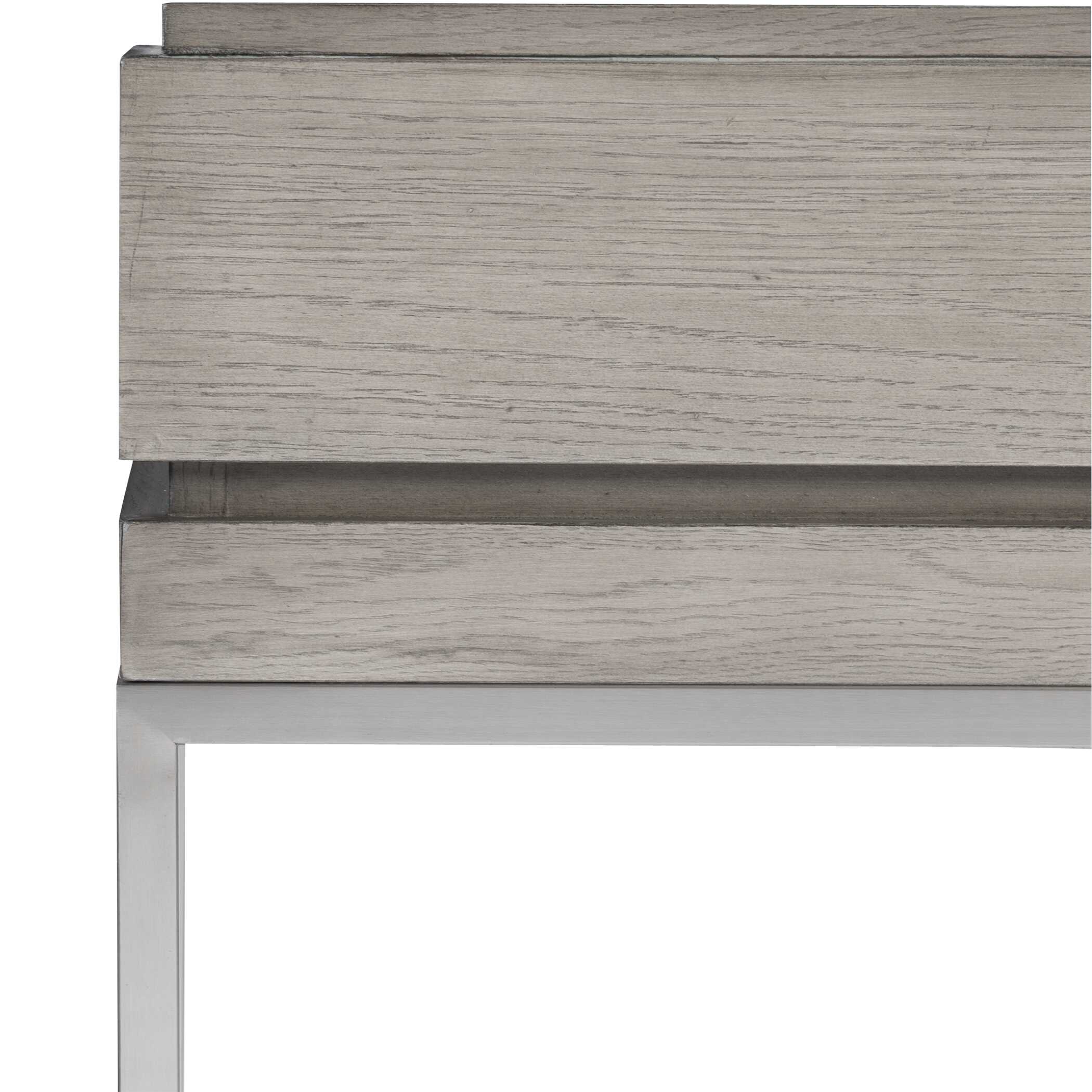 Kamala Gray Oak Console Table, Furniture by Uttermost, 54" width x 30" height x 13.5" depth View 7