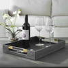 Wessex Black Shagreen Tray, Decorative Tray by Uttermost, 19" width x 2.62" height x 13.87" depth thumbnail 2