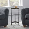 Eternity Iron & Glass Accent Table, Side & End Table by Uttermost, 12" width x 22.5" height x 12" depth thumbnail 4