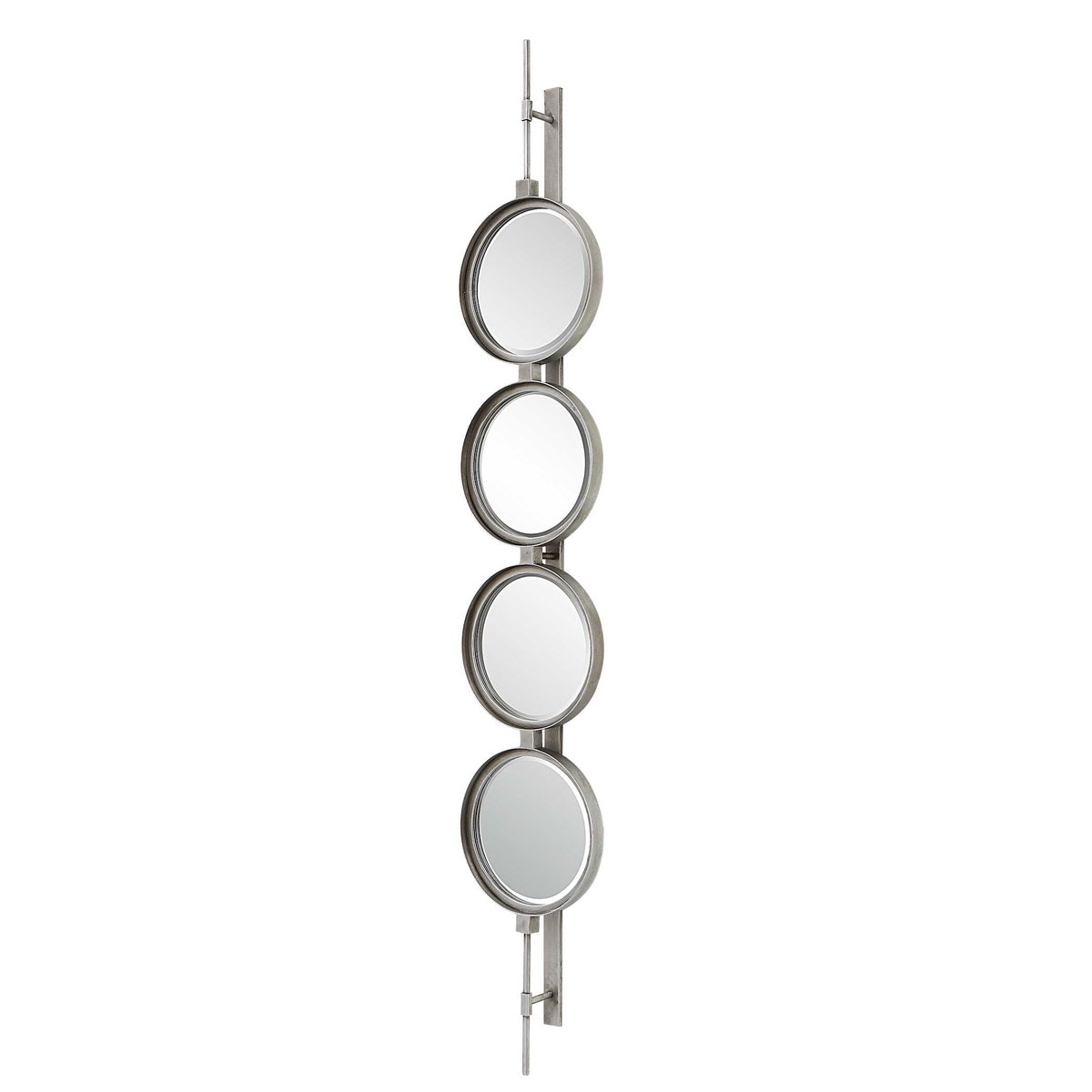 Button Silver Mirror, by Uttermost, 9.87" width x 59.87" height x 3.12" depth View 6